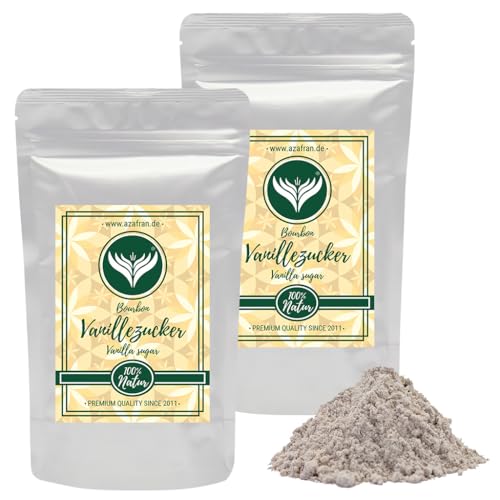 Bourbon Vanillezucker - Vanille Zucker mit echter Bourbonvanille aus Madagaskar 500g von Azafran