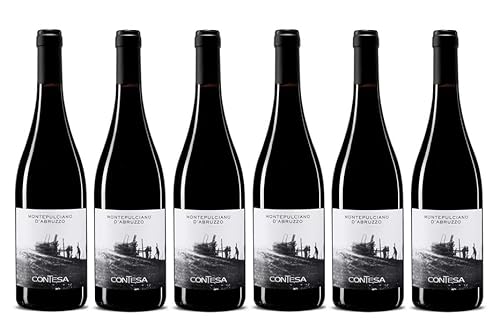 6x 0,75l - 2021er - Contesa - Montepulciano d'Abruzzo D.O.P. - Abruzzen - Italien - Rotwein trocken von Azienda Agricola Contesa