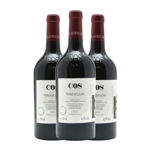 Azienda Agricola Cos Nero di Lupo Nero d'Avola Terre Siciliane 75 cl Rotwein (Karton mit 3 Flaschen von 75 cl) von Azienda Agricola Cos