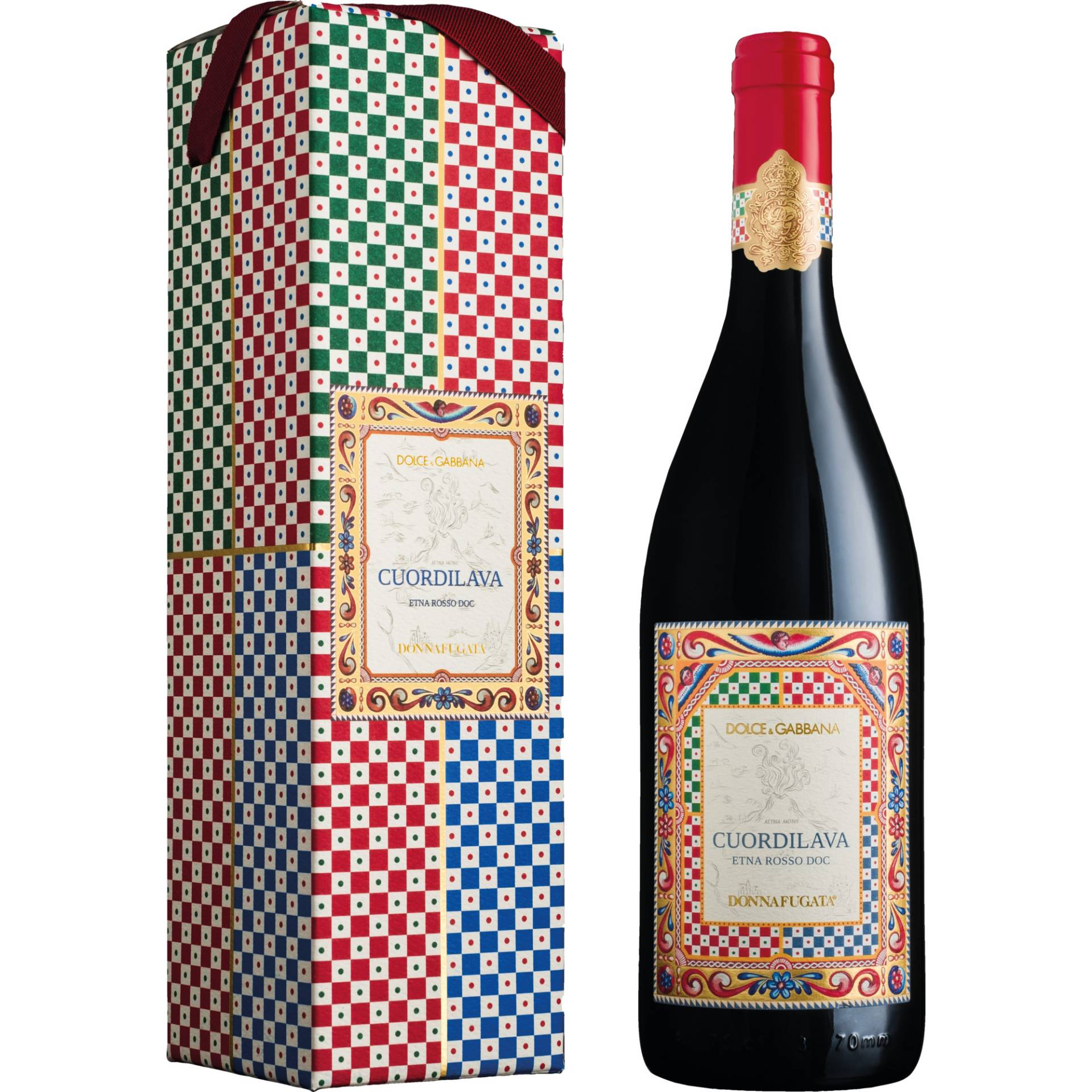 Donnafugata and Dolce & Gabbana Cuordilava, Etna Rosso DOC, Geschenketui, Sizilien, 2017, Rotwein von Azienda Agricola Donnafugata Srl, Marsala, Italia