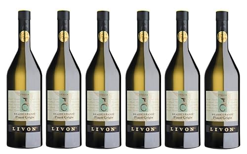 6x 0,75l - 2022er - Livon - Braide Grande - Pinot Grigio - Collio D.O.P. - Friaul - Italien - Weißwein trocken von Azienda Agricola Livon