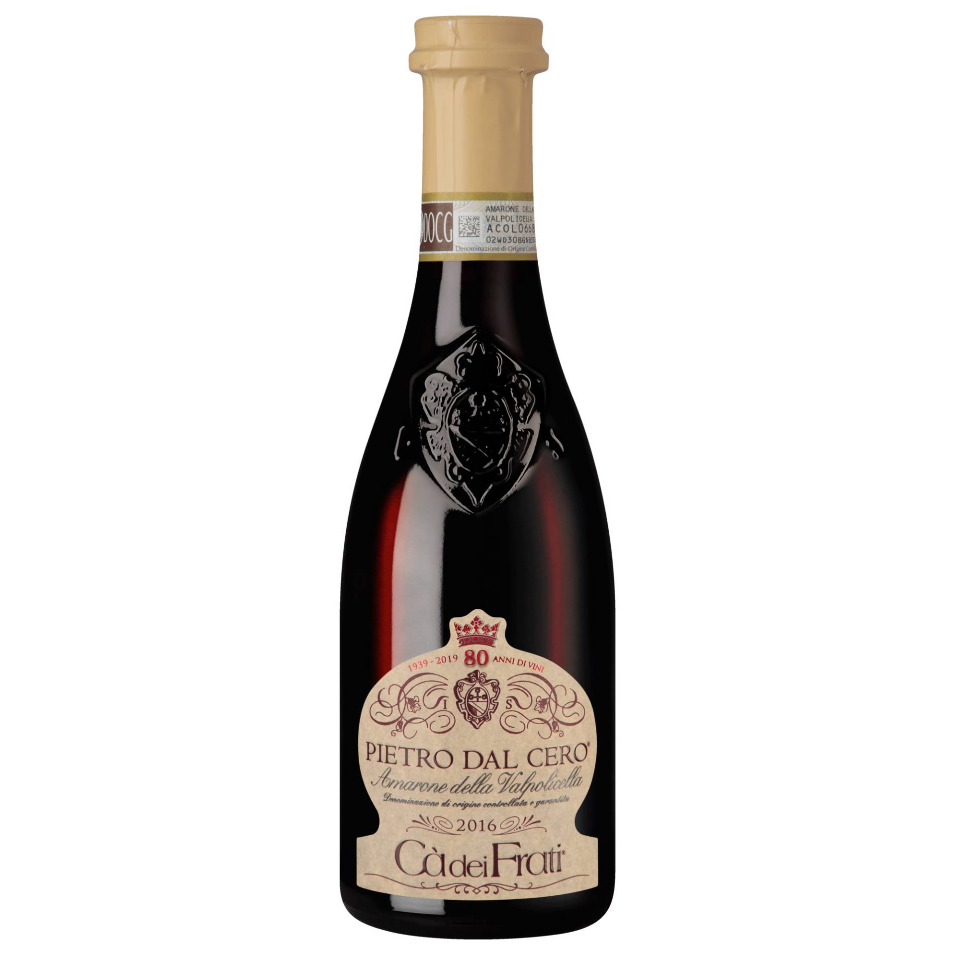 Pietro dal Cero Amarone, Amarone della Valpolicella DOCG, 0,375 l, Venetien, 2016, Rotwein von Azienda Agricola ca dei Frati di Dal Cero Pietro e Figli S.Ag.S Vitocoltori in Lugana di Simione-Italia