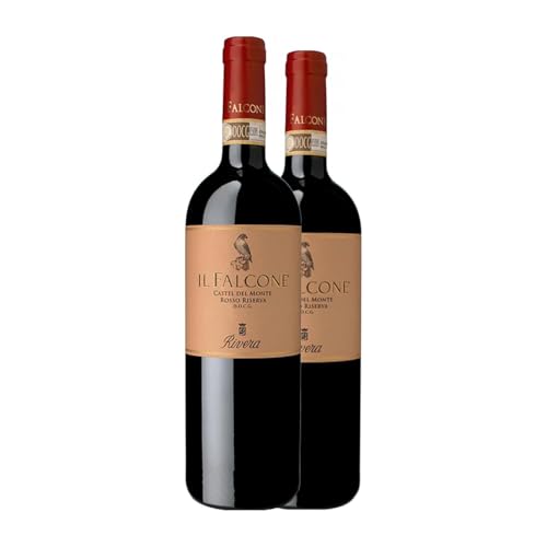 Vinicola Rivera Il Falcone Rosso Castel del Monte Reserve 75 cl Rotwein (Karton mit 2 Flaschen von 75 cl) von Azienda Vinicola Rivera