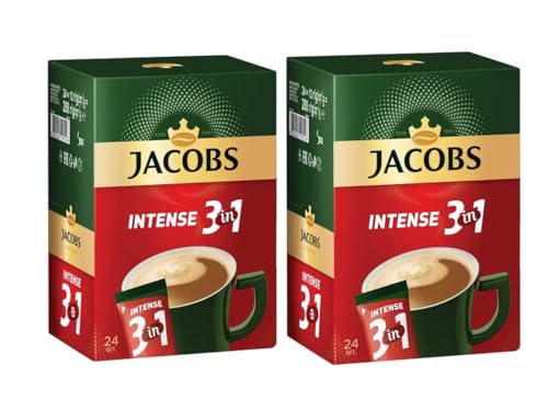 Jacobs 3-in-1 Intense Instantkaffee 48 Intensiver Kaffeegeschmack Einzelportionen von B4B