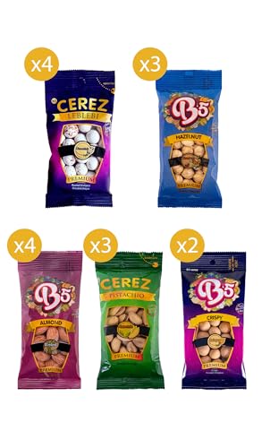 Babay Nuts Gemischte Box - Genuss für besondere Anlässe | 16 Pack | 580 gramm | Deluxe Studentenfutter von B5 Cerez