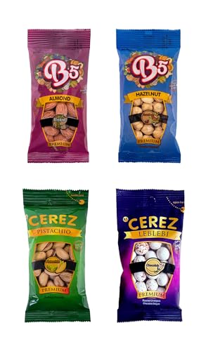 Babay Nuts Gemischte Box - Genuss für besondere Anlässe | 4 Pack | 150 gramm | Deluxe Studentenfutter von B5 Cerez