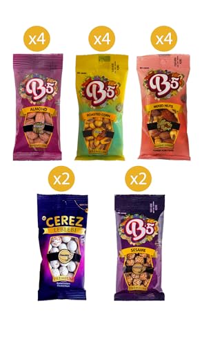 Babay Nuts Gemischte Box - Sweet’n’Salty Combo | 16 Pack | 500 gramm | Studentenfutter von B5 Cerez