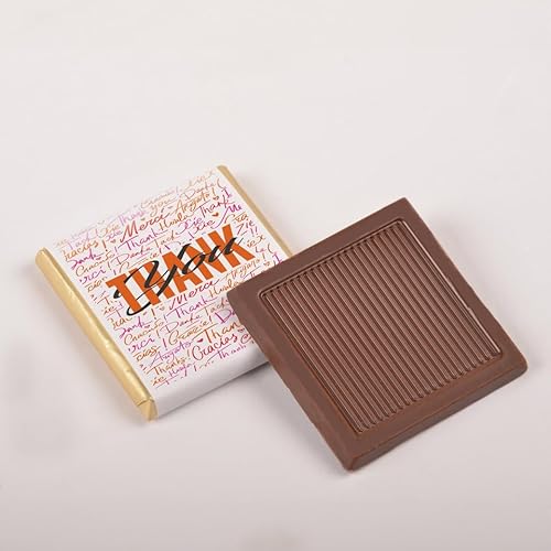 Set mit 50 Dankeschön-Schokoladen, perfekt zum Teilen bei Veranstaltungen und als Geschenk (Desing 2 - Milk) von BABY SHOWER CHOCOLATE