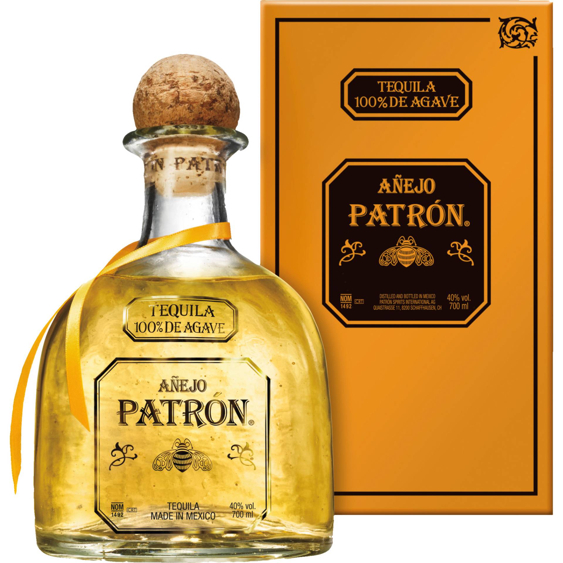 Patron Anejo Tequila, 0,7 L, 40% Vol., Spirituosen von BACARDI GmbH , Hindenburgstr. 49 , D-22297 Hamburg
