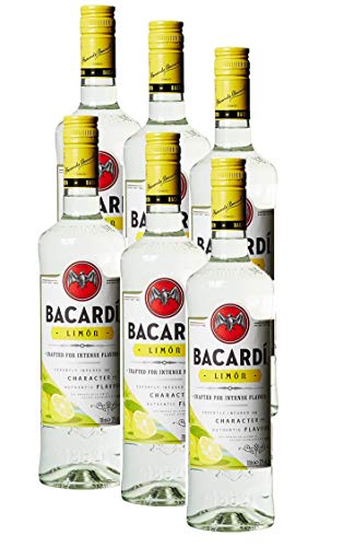 BACARDI Limón 6 Flaschen Spirituose mit Rum und Citrusgeschmack (6x 0.7 l) von BACARDI