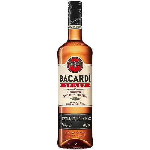 BACARDÍ Spiced, Premium-Spirituose aus fassgereiftem Rum, veredelt mit natürlichen Aromen und Gewürzen, 35% Vol., 70 cl/700 ml (Packung mit 6) von BACARDI