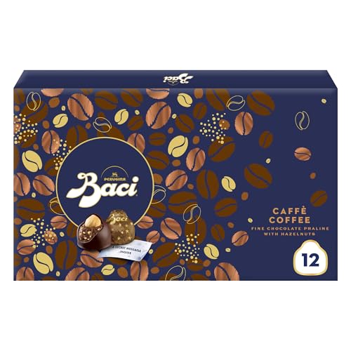 Baci® Perugina® Praline Box mit Kaffee und Haselnuss Stückchen 150 g - 12 Baci Pralinen von BACI