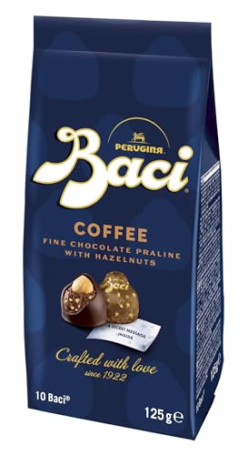 Baci® Perugina® Praline mit Kaffee und Haselnuss Stückchen 125 g - 10 Baci Pralinen im Beutel von BACI