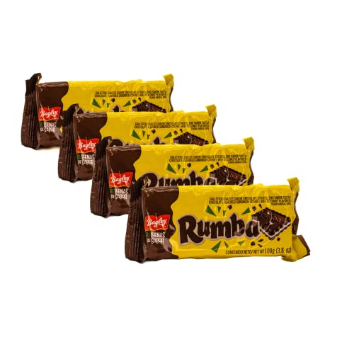 BAGLEY - ARCOR - Schokoladen-Doppelkekse - Galletitas de Chocolate Rellenas RUMBA, 108g von BAGLEY