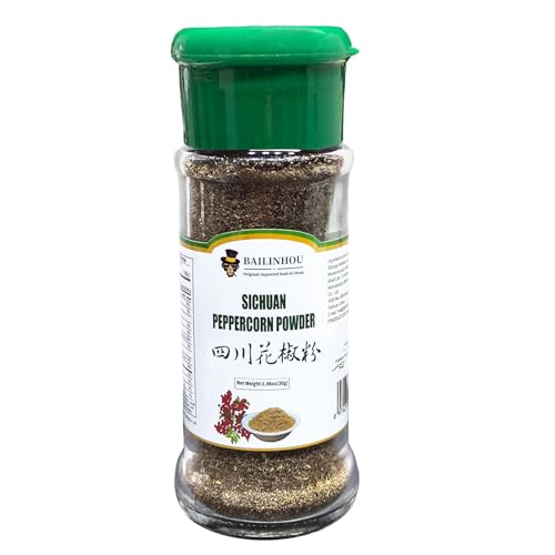 BAILINHOU Szechuan-Pfefferpulver 1.08 Unzen/30g (Grüner Deckel (Kribbelnde Empfindung verstärken)) von BAILINHOU