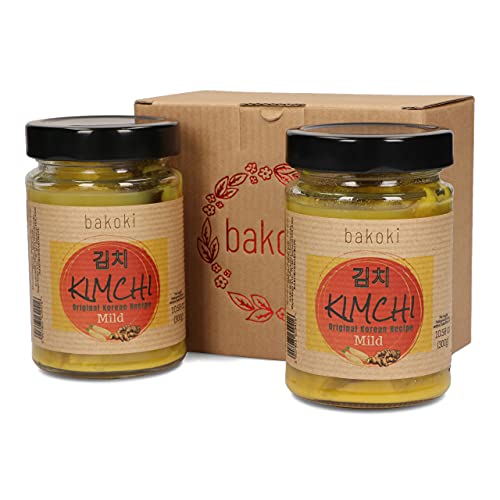 Bakoki KIMCHI MILD mit Kurkuma, Originales koreanisches Rezept (2 x 300g) von BAKOKI