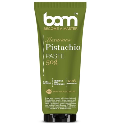 BAM Pistazienpaste, 100% Pistazien, Natürliche Paste für Desserts und Backwaren von BAM