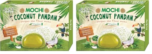 BAMBOO HOUSE Mochi, Kokosnuss Pandan - 1 x 180 g (Packung mit 2) von BAMBOO HOUSE