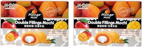 BAMBOO HOUSE Mochi, Mango und Milch - 1 x 180 g (Packung mit 2) von BAMBOO HOUSE