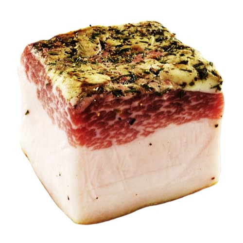 BAVAREGOLA Lardo Speck aus Italien - Salzspeck aromatisiert 150g - Südtiroler Speck Spezialität von Viktor Kofler/Lana von BAVAREGOLA