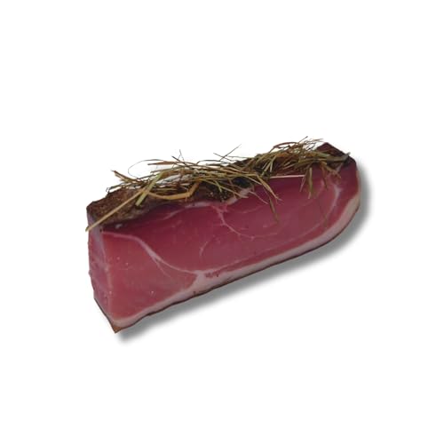 BAVAREGOLA Speck aus Südtirol "Heuspeck" 200g Stück, 6 Monate gereift - Original Südtiroler Speck Spezialität - Schinkenspeck geräuchert & luftgetrocknet von BAVAREGOLA