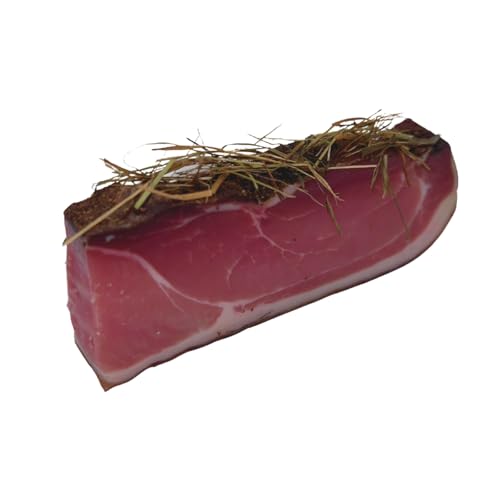 BAVAREGOLA Speck aus Südtirol "Heuspeck" 200g Stück, 6 Monate gereift - Original Südtiroler Speck Spezialität - Schinkenspeck geräuchert & luftgetrocknet von BAVAREGOLA