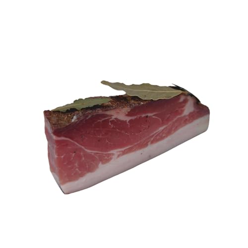 BAVAREGOLA Speck aus Südtirol "Lorber Speck" 200g Stück, 6 Monate gereift - Original Südtiroler Speck Spezialität - Schinkenspeck geräuchert & luftgetrocknet von BAVAREGOLA