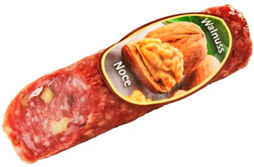 Italienische Salami - Südtiroler Walnusssalami 200g - Viktor Kofler Salami Spezialität aus Lana/Südtirol von BAVAREGOLA