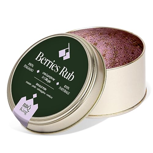 BBQ KING - Wild Rub Pack à 70 Gr, Dry Rub Bbq für Rind Ideal für Barbecue und Grill, Set Cucina Gewürze 100% Made in Italy, Mischung aus Fleisch Weiss (Poulet, Schwein, Hase) von BBQ KING SPICES ARE ALWAYS THE SECRET