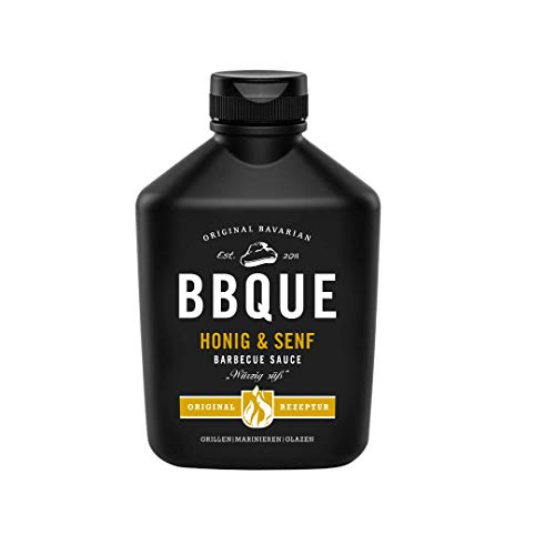 BBQUE Bayrische Barbecue Sauce Honig & Senf - 400ml – würzig-süß – regionale Produktion von BBQUE