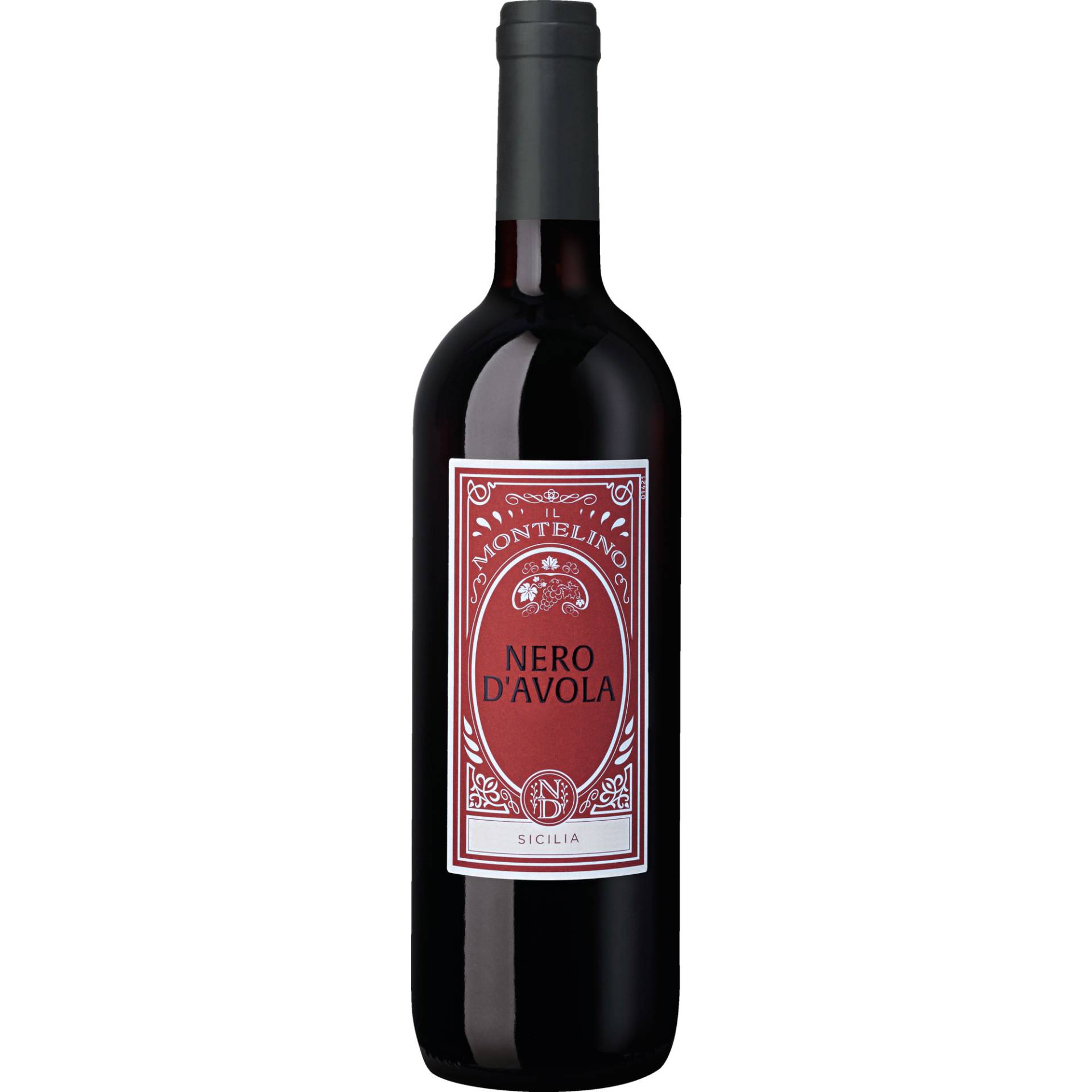 Il Montelino Nero d'Avola, Sicilia DOC, Sizilien, 2020, Rotwein von BCA 1875 Srl, Marsala, TP, Italia