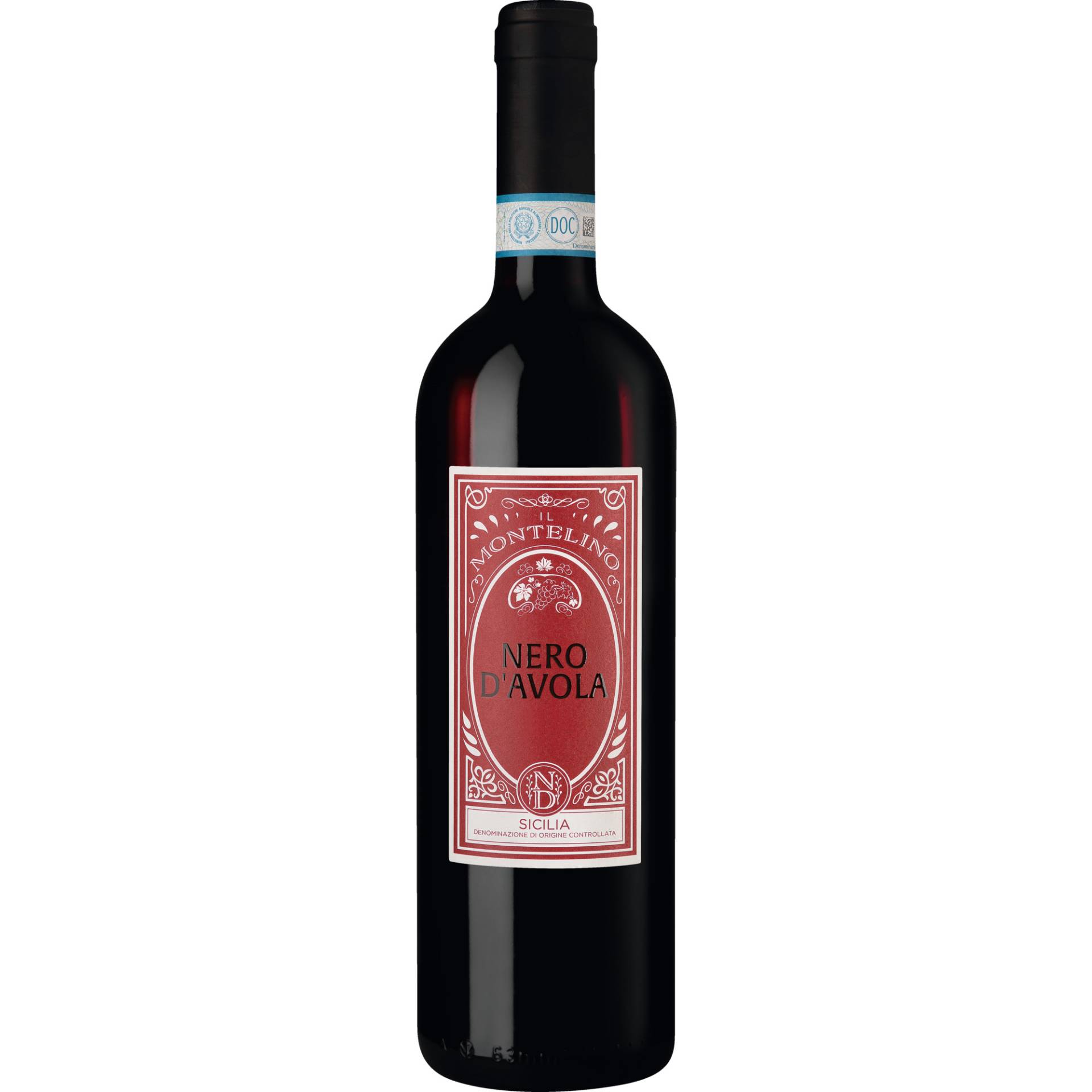 Il Montelino Nero d'Avola, Sicilia DOC, Sizilien, 2023, Rotwein von BCA 1875 Srl, Marsala, TP, Italia