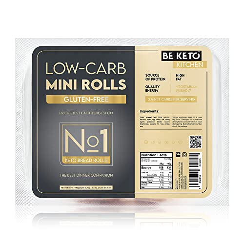 Keto glutenfreie Mini-Rollen 100 g BeKeto Glutenfree Ketogenic Lowcarb von Be Keto