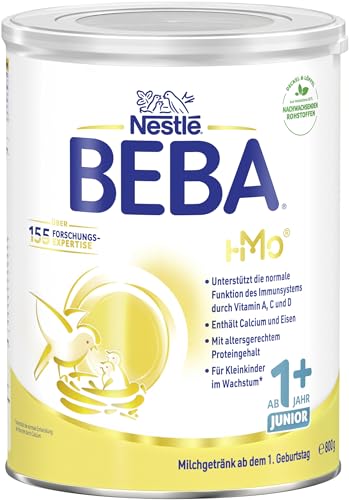 BEBA JUNIOR 1 Milchgetränk ab dem 1. Geburtstag, 1er Pack (1 x 800g) von BEBA