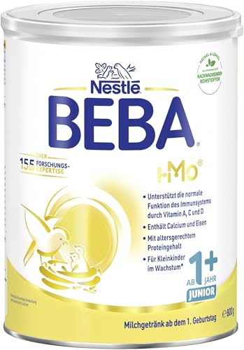 BEBA JUNIOR 1 Milchgetränk ab dem 1. Geburtstag, 1er Pack (1 x 800g) von BEBA