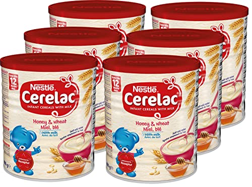 Nestlé CERELAC Milch-Getreidebrei mit Honig – die weltweite Nr. 1 der Babybreie, ab dem 12. Monat, 6er Pack (6 x 400g) von BEBA