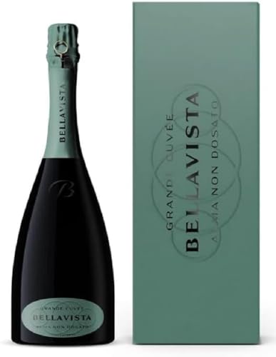 Bellavista Grande Cuvée Alma Non Dosato 750ml Astucciato, Chardonnay Pinot Noir, Trauben, Plant Based - 1 Flasche 750 ml von BELLAVISTA