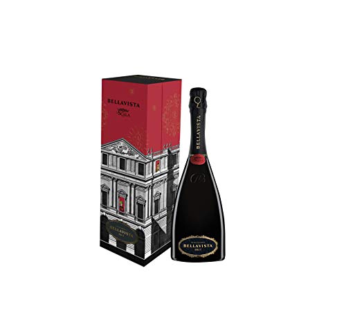 Bellavista Teatro Alla Scala Brut - Franciacorta Weißwein DOCG Millesimato mit Schatulle, Chardonnay, Pinot Noir Trauben, Plant Based - 1 Flasche 750 ml von BELLAVISTA