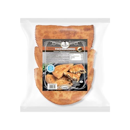 BARIN Tschebureki gebraten mit Schweinefleisch, 500 g TK, hausgemachte knusprige Teigtaschen mit Fleisch, von BEM