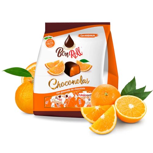 Uniconf BonRoll Fruchtgelee in dunkler Schokolade Orange, 80 g von BEM