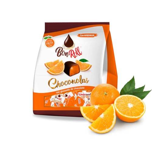 Uniconf BonRoll Fruchtgelee in dunkler Schokolade Orange, 80 g von BEM