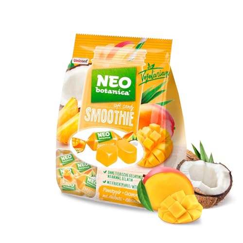 Uniconf NEO Botanica SMOOTHIE Fruchtgummibonbons mit Ananas, Kokosnuss & Mango, 200 g von BEM