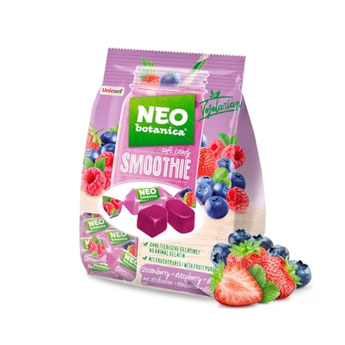 Uniconf NEO Botanica SMOOTHIE Fruchtgummibonbons mit Erdbeeren, Himbeeren & Blaubeeren, 200 g von BEM