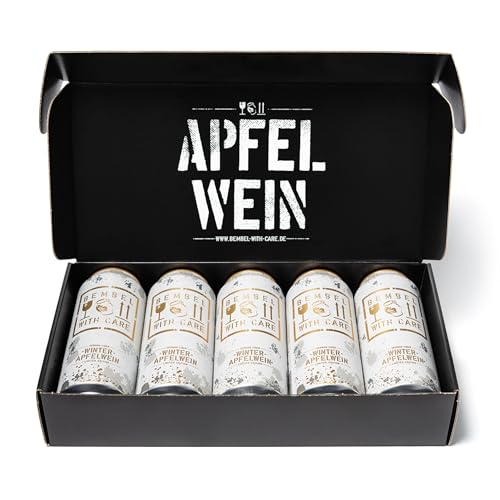 BEMBEL WITH CARE Apfelwein-Winter-Edition Care-Paket 5 x 0,5L inkl. Pfand und einer BEMBEL WITH CARE Postkarte von BEMBEL WITH CARE