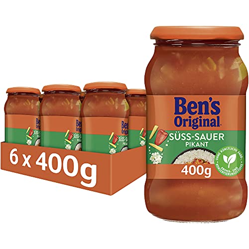 BEN’S ORIGINAL Sauce Süß-Sauer Pikant, 6 Gläser (6 x 400 g) von Ben's Original