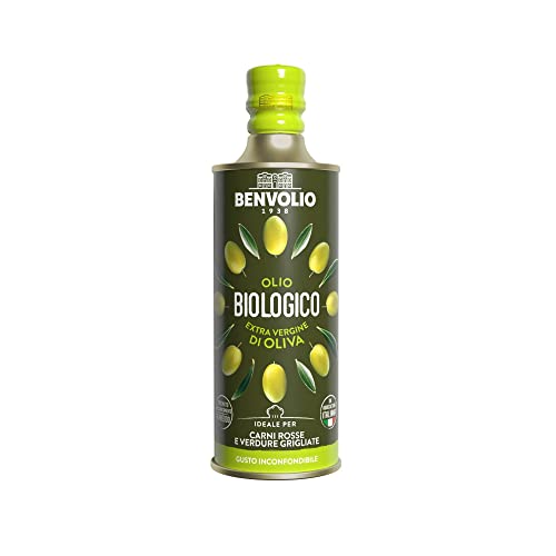 Olivenöl BIO EXTRA VERGINE - BENVOLIO 1938 BIO | 500 ml - Kaltgepresst 100% Italienisches Olivenöl- Unverwechselbarer Geschmack Metallflasche Extra Virgin Olive Oil Olivenöl Nativ Extra von BENVOLIO