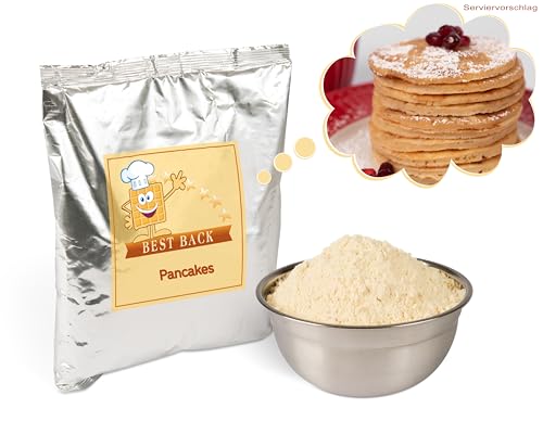 BEST BACK Pancake-Mix – Fluffige Pfannkuchen in Minuten | Einfach Wasser hinzufügen, ohne Frischei | Perfekt für Gastronomie, Catering & Brunch-Events von BEST BACK