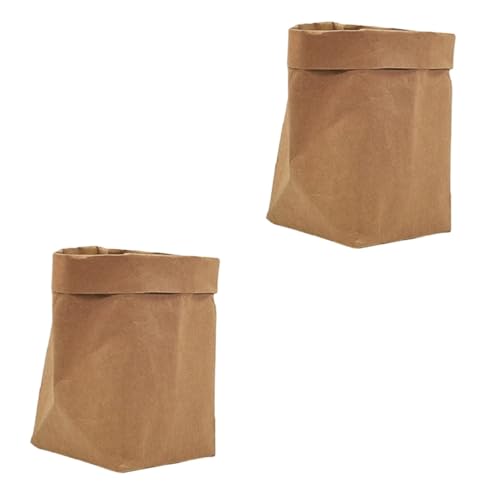 BESTonZON 2st Organisator Für Blumentöpfe Dekor Wiederverwendbare Einkaufstüten Für Die Küche Blumentopf Kraftpapiertüte Lebensmittelgeschäft Lunchpaket Pflanzentöpfe Anlage Pflanzentasche von BESTonZON