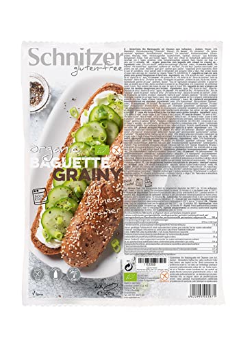 Schnitzer GLUTENFREE Bio Baguette grainy glutenfrei, 2x 160 g von BFYSYO