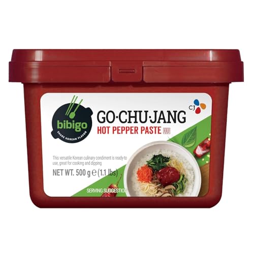 Bibigo Gochu-Jang Chili Paste – Scharfe Paste aus Korea – Ideal zum Marinieren von Fleisch, für Reis oder Suppen – 1 x 500 g von BIBIGO